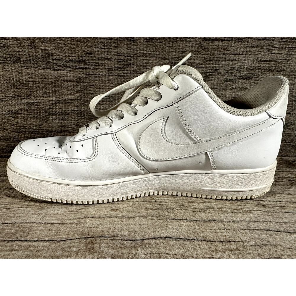 Nike Air Force One ‘07 Size 13 White Casual Sneaker Shoe Pre-Owned Cw2288-111 - Picture 5 of 11